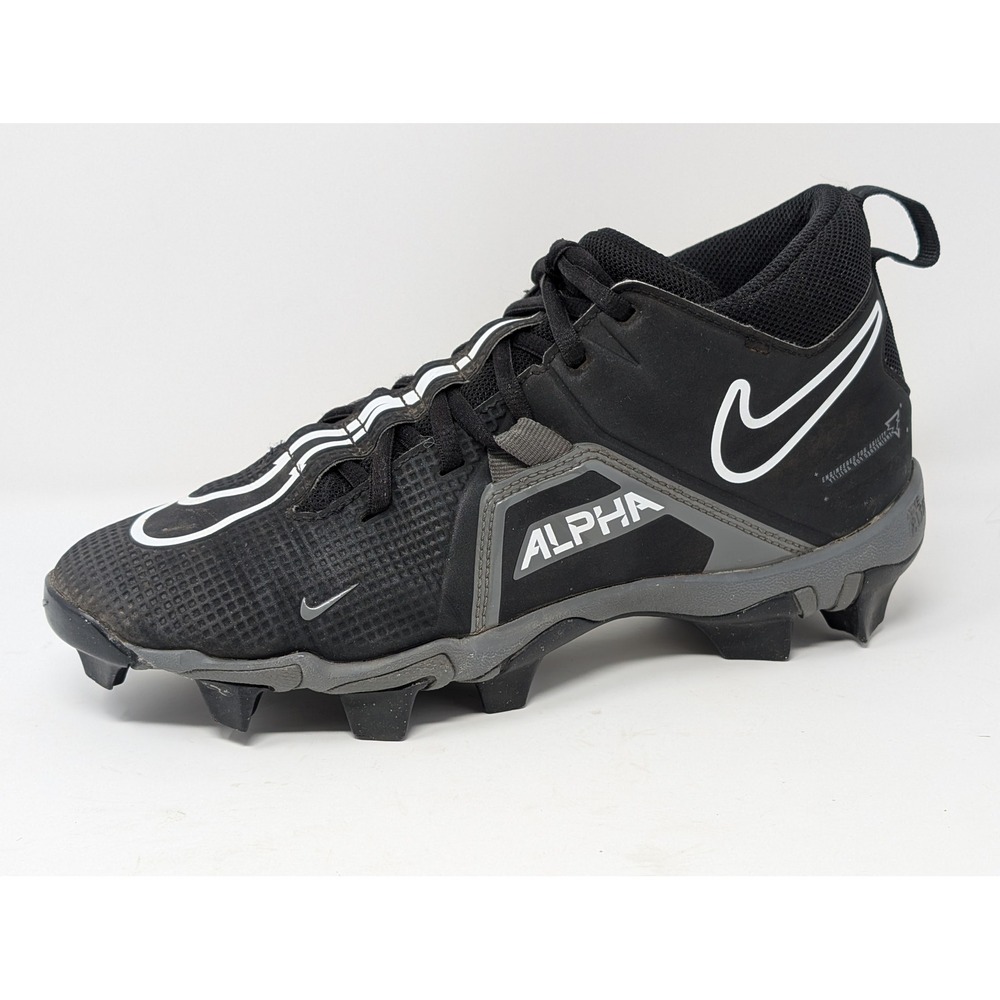 Nike Alpha Menace 3 Shark Football Cleats Black Anthracite CV0584-010 Mens 7 - Picture 1 of 6